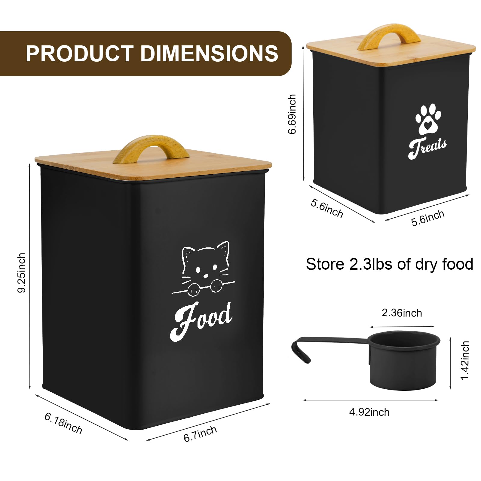 Dekosilave durable metal tin with food-grade coating resists rust and keeps contents tidy.
