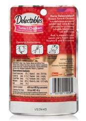 Delectables Senior Bisque four-pouch packaging enables convenient daily serving.