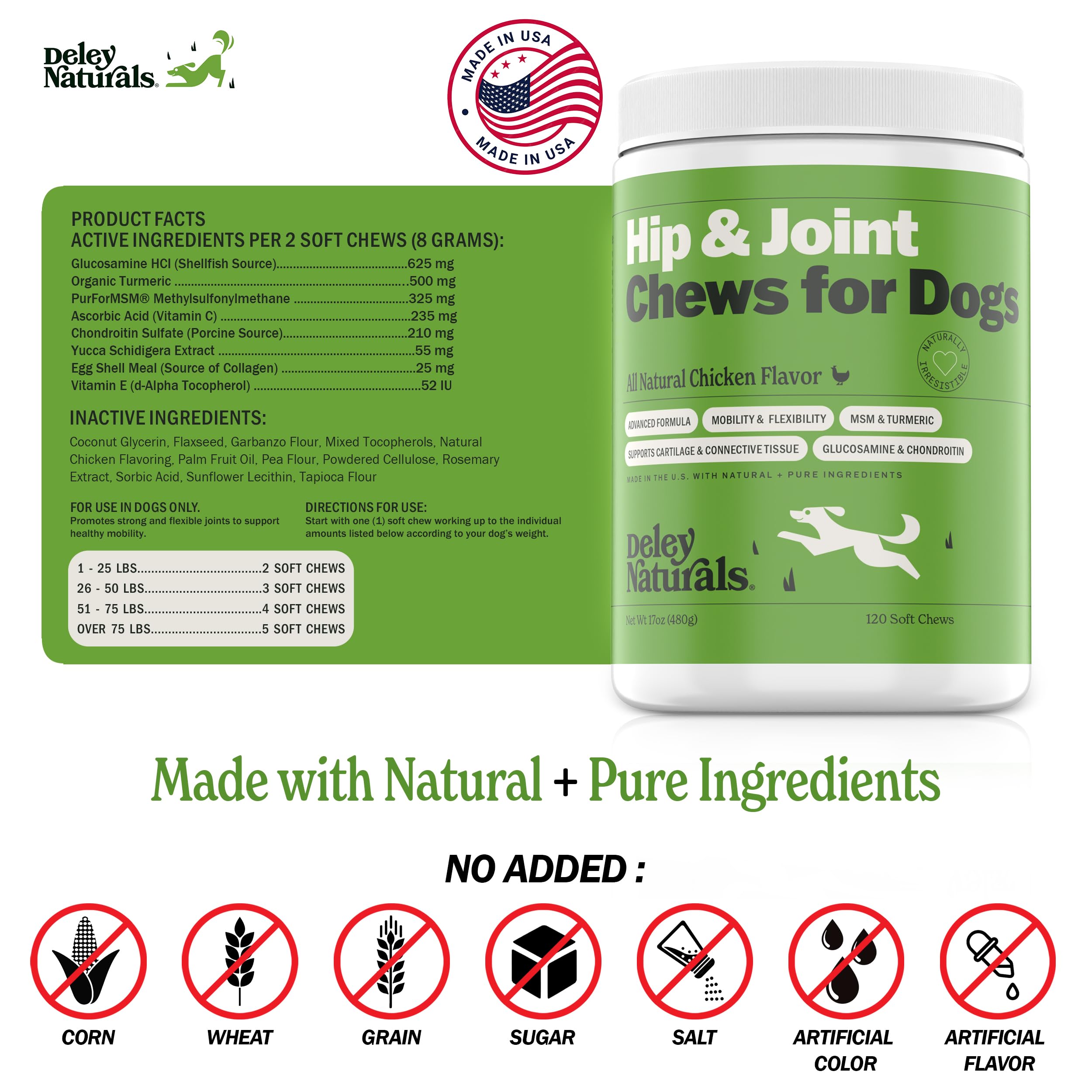 Deley Naturals holiday gift box features dog joint supplement.