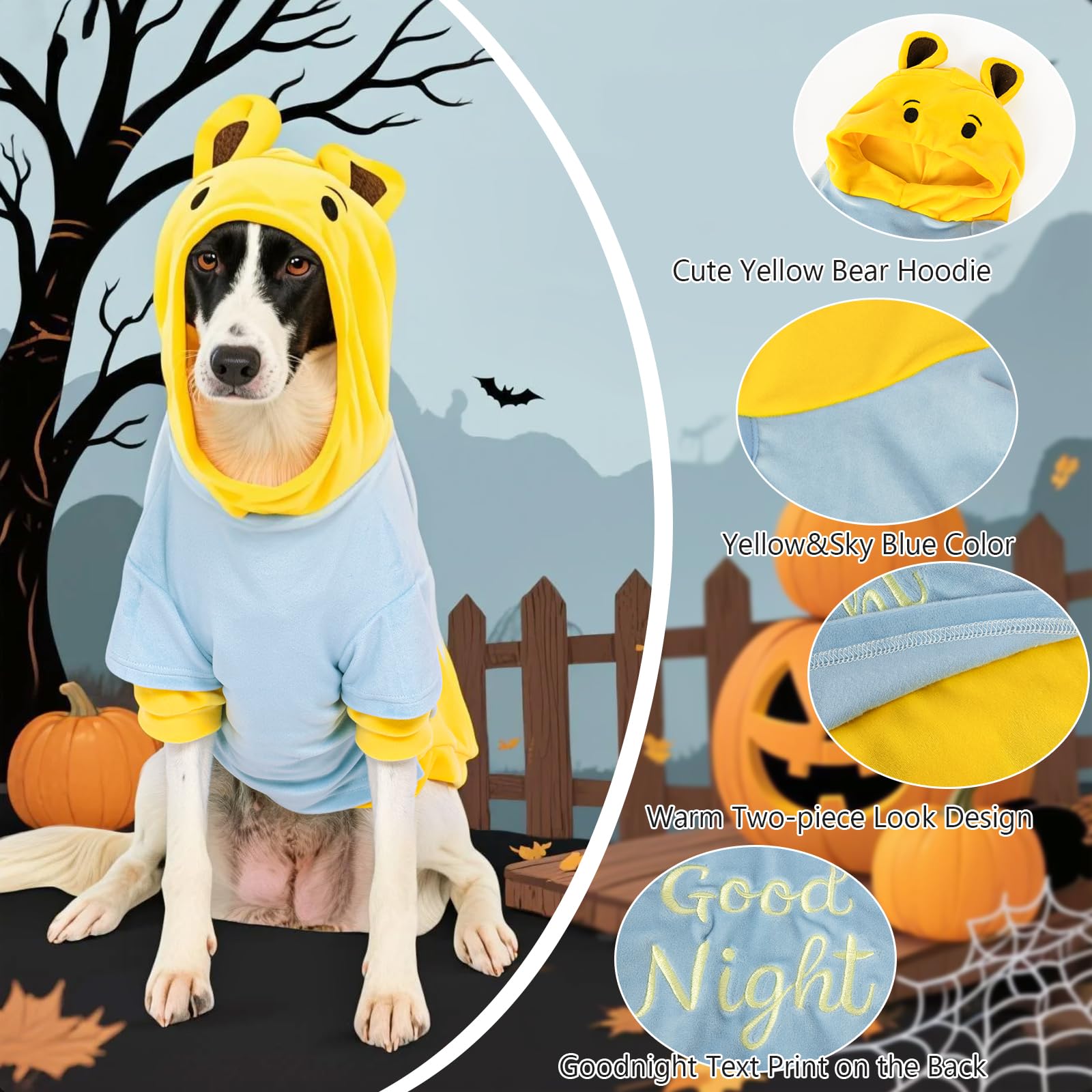 DELIFUR leash hole detail enables easy outdoor wear for DELIFUR costume