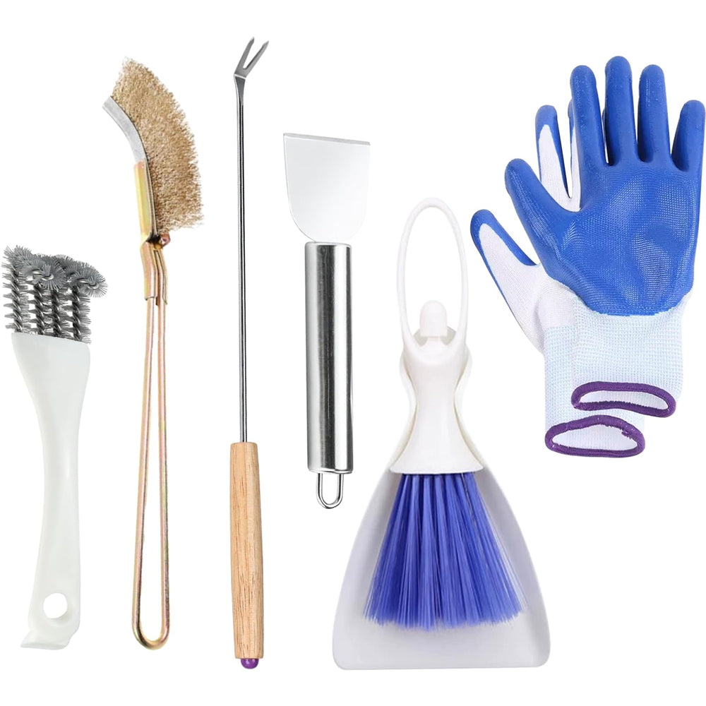 Delllala bird cage cleaner kit stainless scraper for hygienic cages