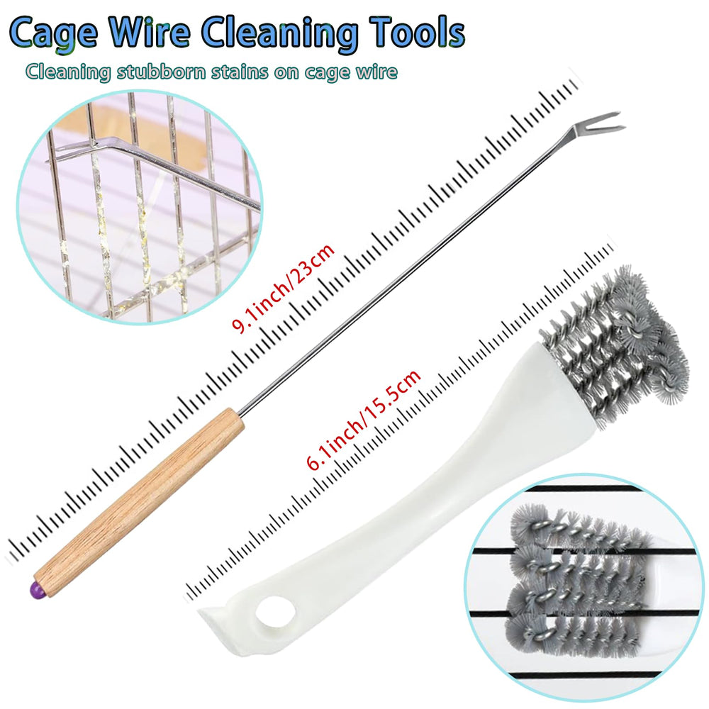 Delllala parakeet cage cleaner tool for quick cage upkeep