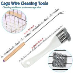 Delllala parakeet cage cleaner tool for quick cage upkeep