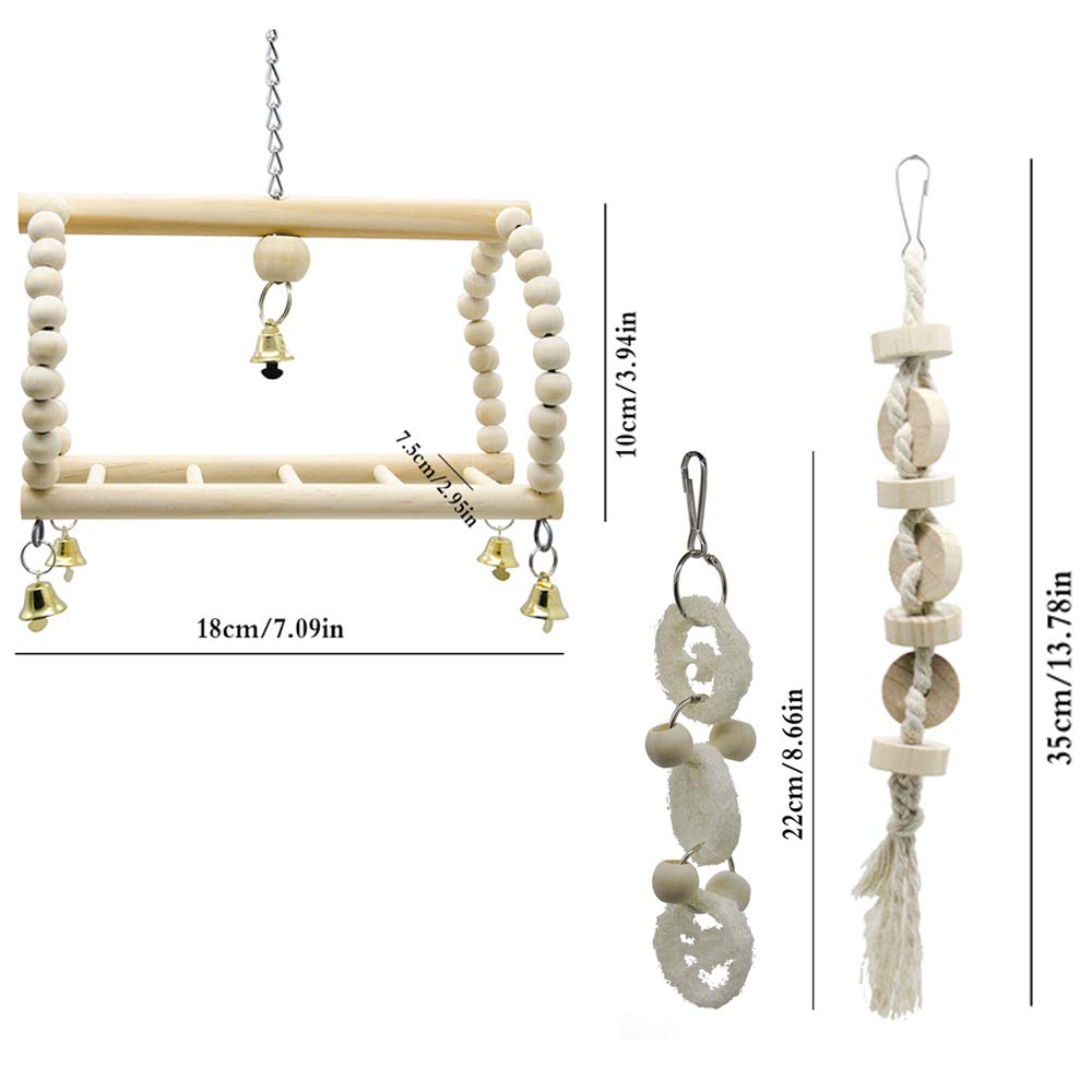 Deloky bird cage toy multi-level design enables climbing and exploration.