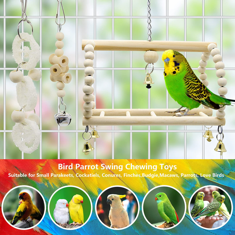Deloky bird enrichment playtime set suits many pet birds.