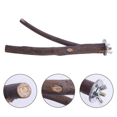 Deloky bird perch wooden stand 6.49-inch—durable natural wood for daily perching.