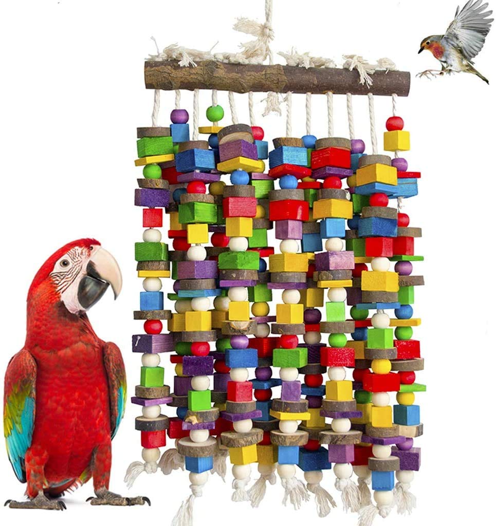 Deloky cotton rope knots provide chewing satisfaction and natural bird activity outlet.