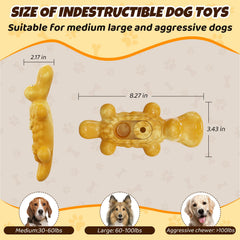 DELOMO bacon-scented toy with grooves for peanut butter enrichment.