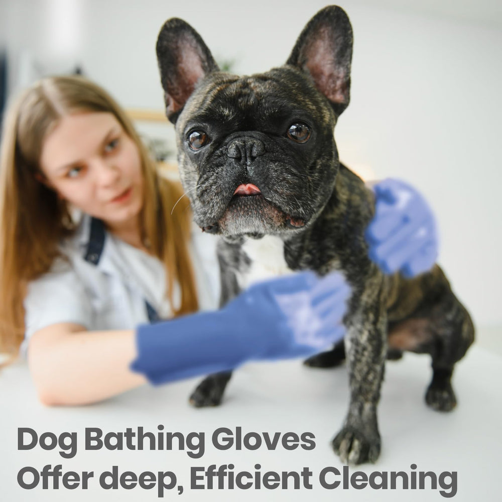 DELOMO dog washing gloves multiuse cleaning beyond baths