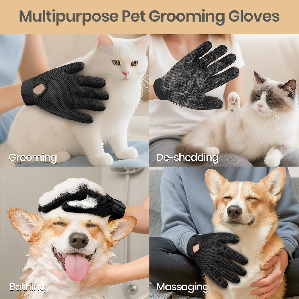 DELOMO Pet Hair Remover Glove with adjustable wrist strap for comfortable daily use.