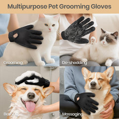 DELOMO Pet Hair Remover Glove with adjustable wrist strap for comfortable daily use.