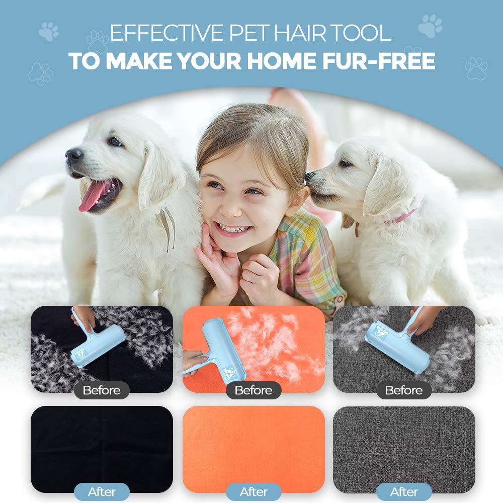 DELOMO Pet Hair Roller built with durable nylon and ABS plastics