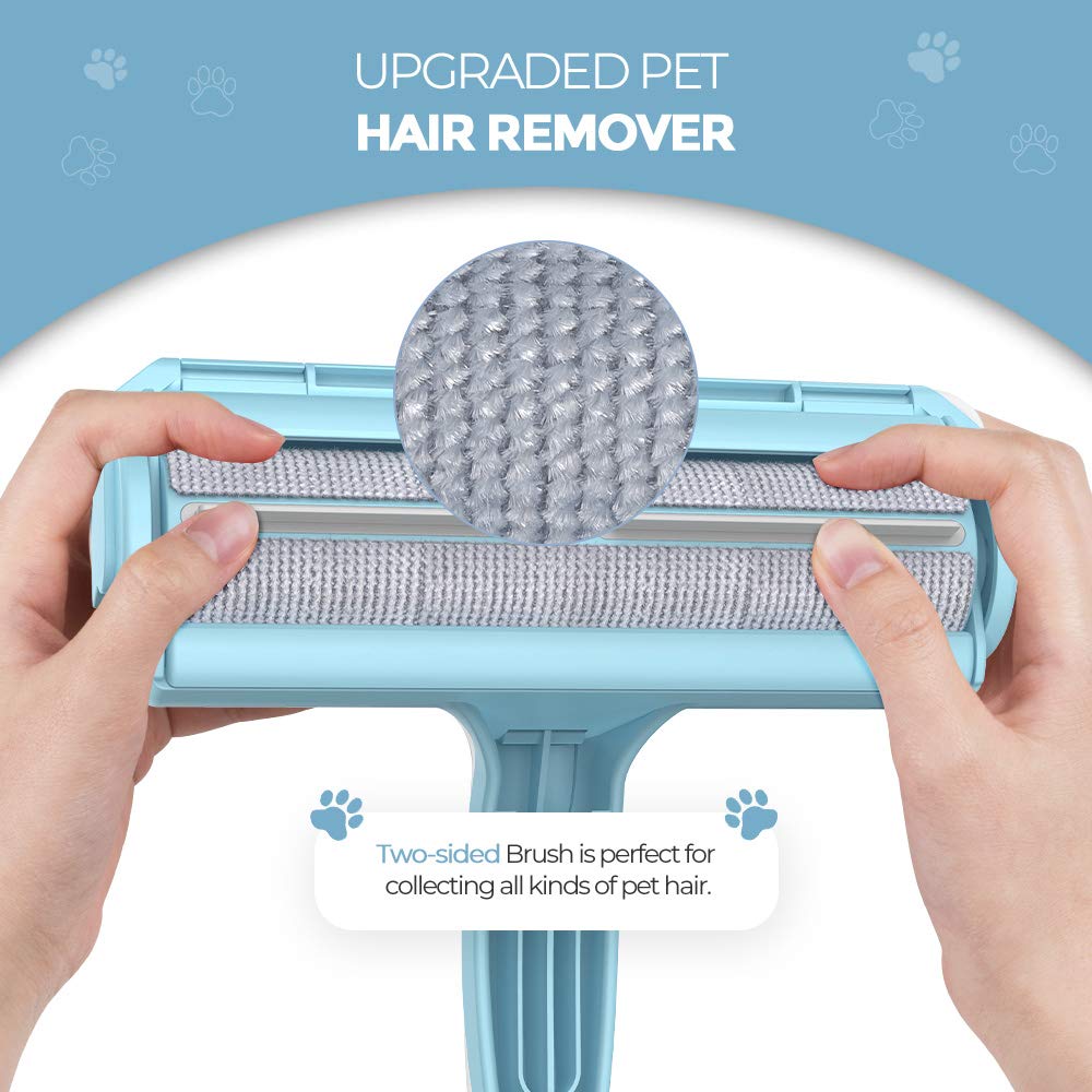 DELOMO Pet Hair Roller tested on fabrics like cotton and wool