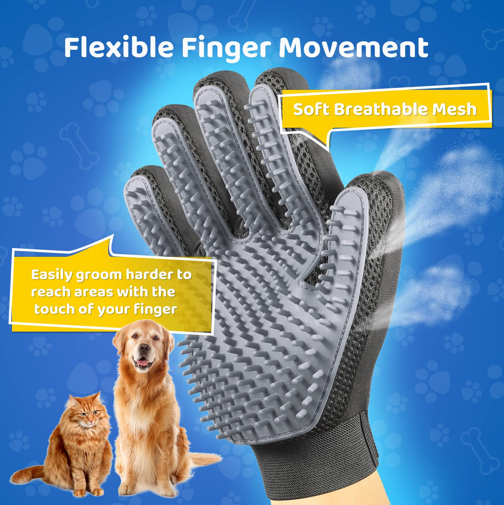 DELOMO right-hand glove for balanced grooming experience and full coverage