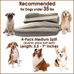 Deluxe Naturals elk antler chews demonstrate dental health and fresher breath potential.