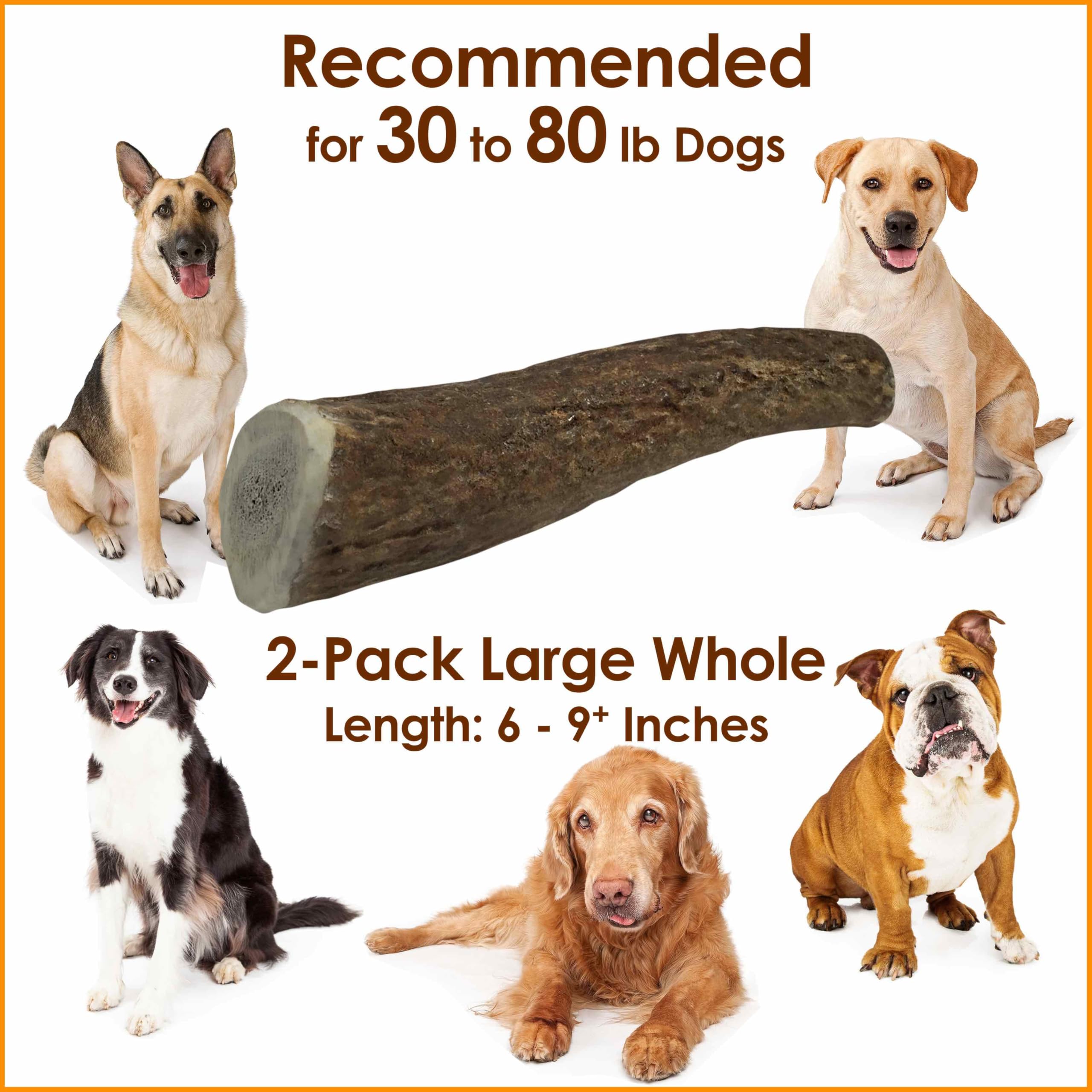 Deluxe Naturals elk antler chew contains no rawhide and no artificial ingredients.