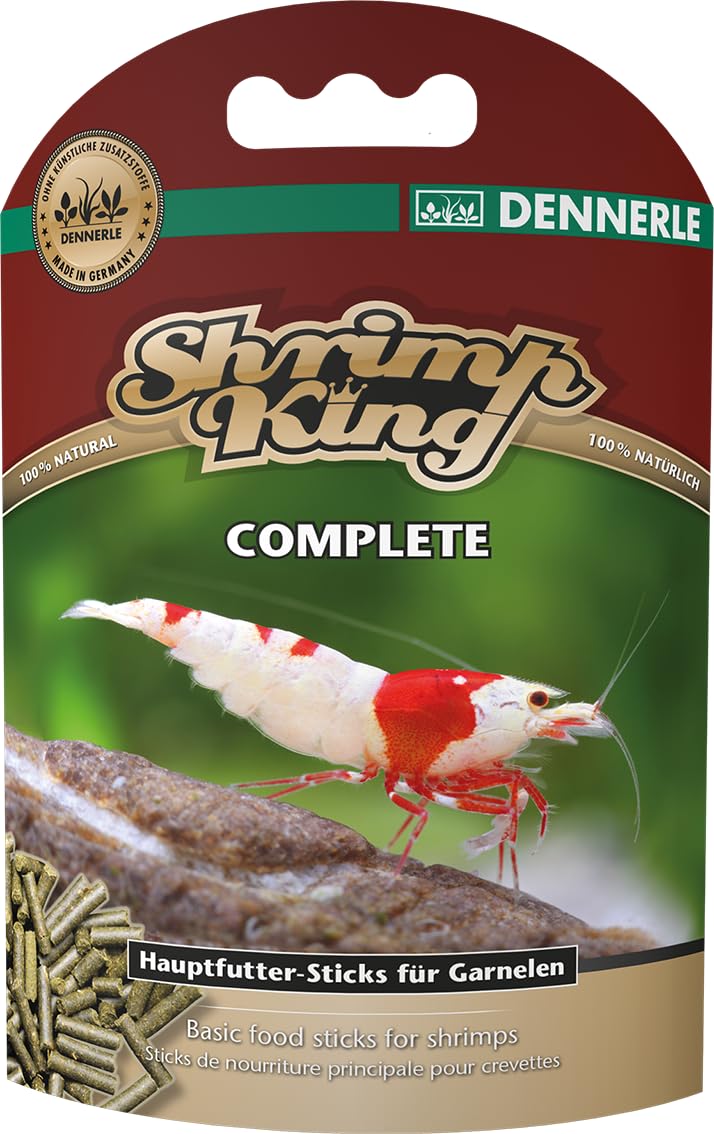 Dennerle Shrimp King Complete sticks for daily feeding delivering balanced nutrition.
