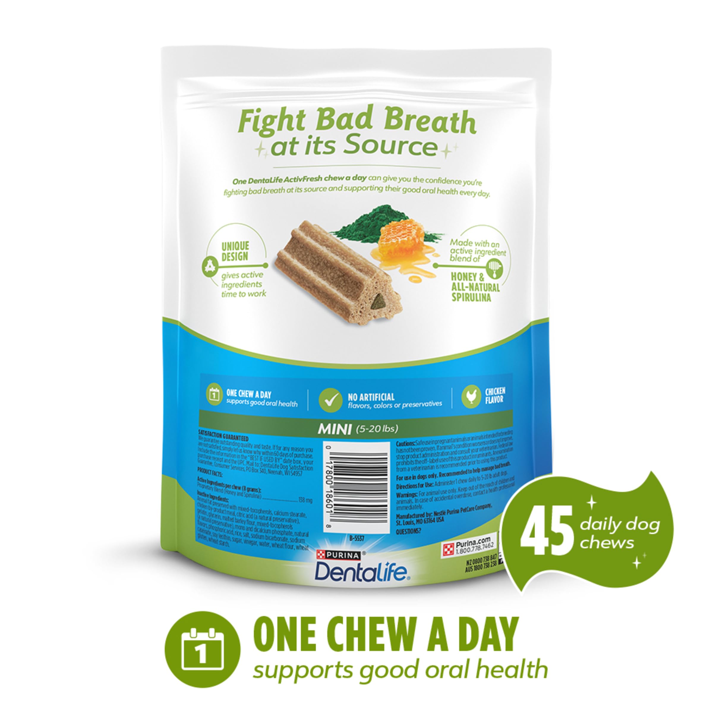 Dentalife ActivFresh NASC quality badge on packaging