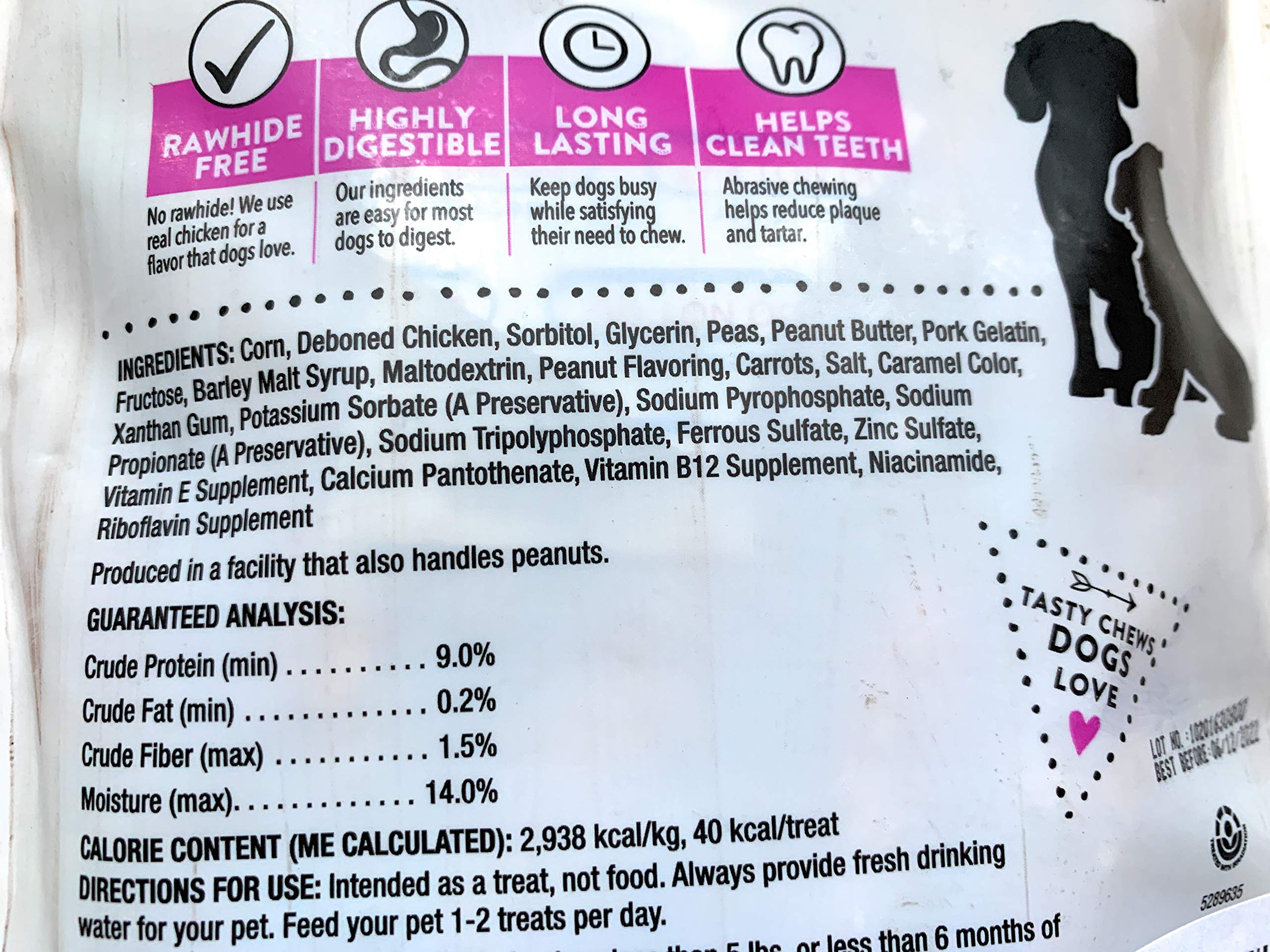 DENTLEY'S Rawhide-Free Chicken Wrapped Mini Sticks dental-friendly chew for dogs.