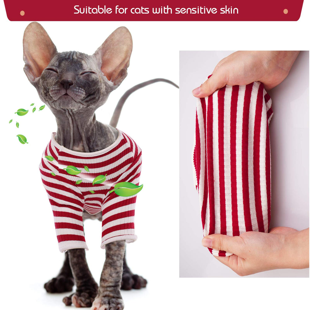 DENTRUN camiseta para gato Sphynx frente purpura: patrón vibrante que destaca.