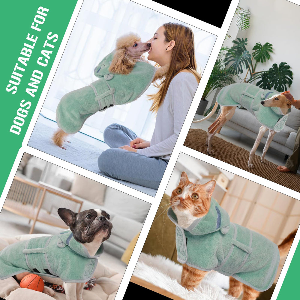 DENTRUN dog robes odor-resistant fabric helps keep odors at bay between washes.