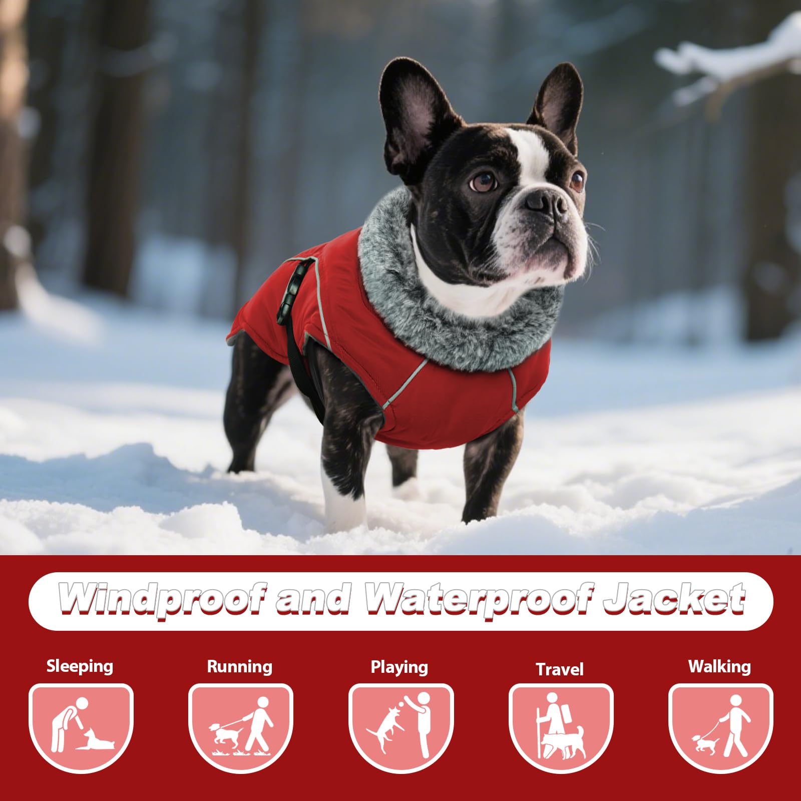 DENTRUN plush turtleneck feature in action provides neck warmth on windy days