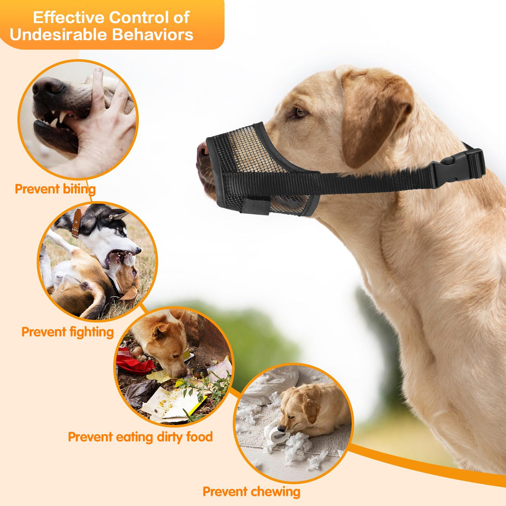 Denwwico dog muzzle black packaging product ready to ship