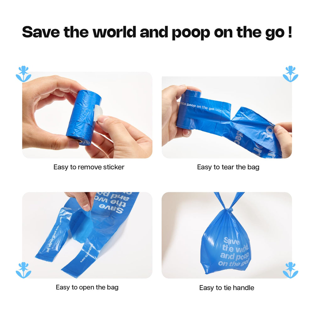 Deo Doo bags fit peach dispenser for easy on-the-go use.