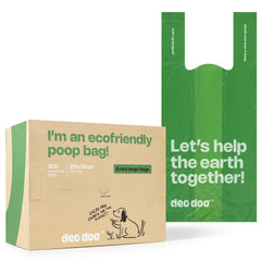 Deo Doo dog poop bags are extra thick to tackle heavy messes on walks.