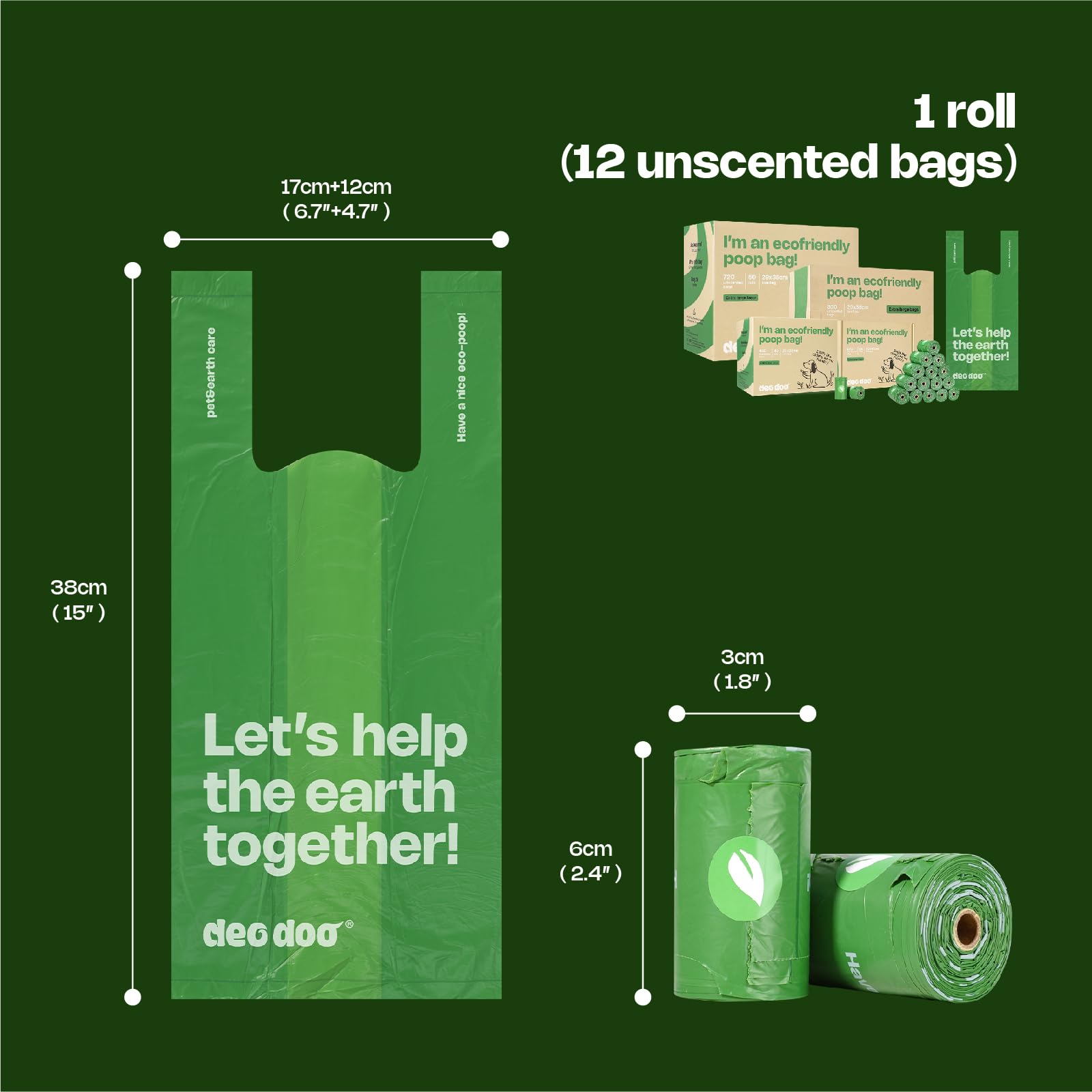 Deo Doo leak-proof unscented bags keep hands clean on walks.