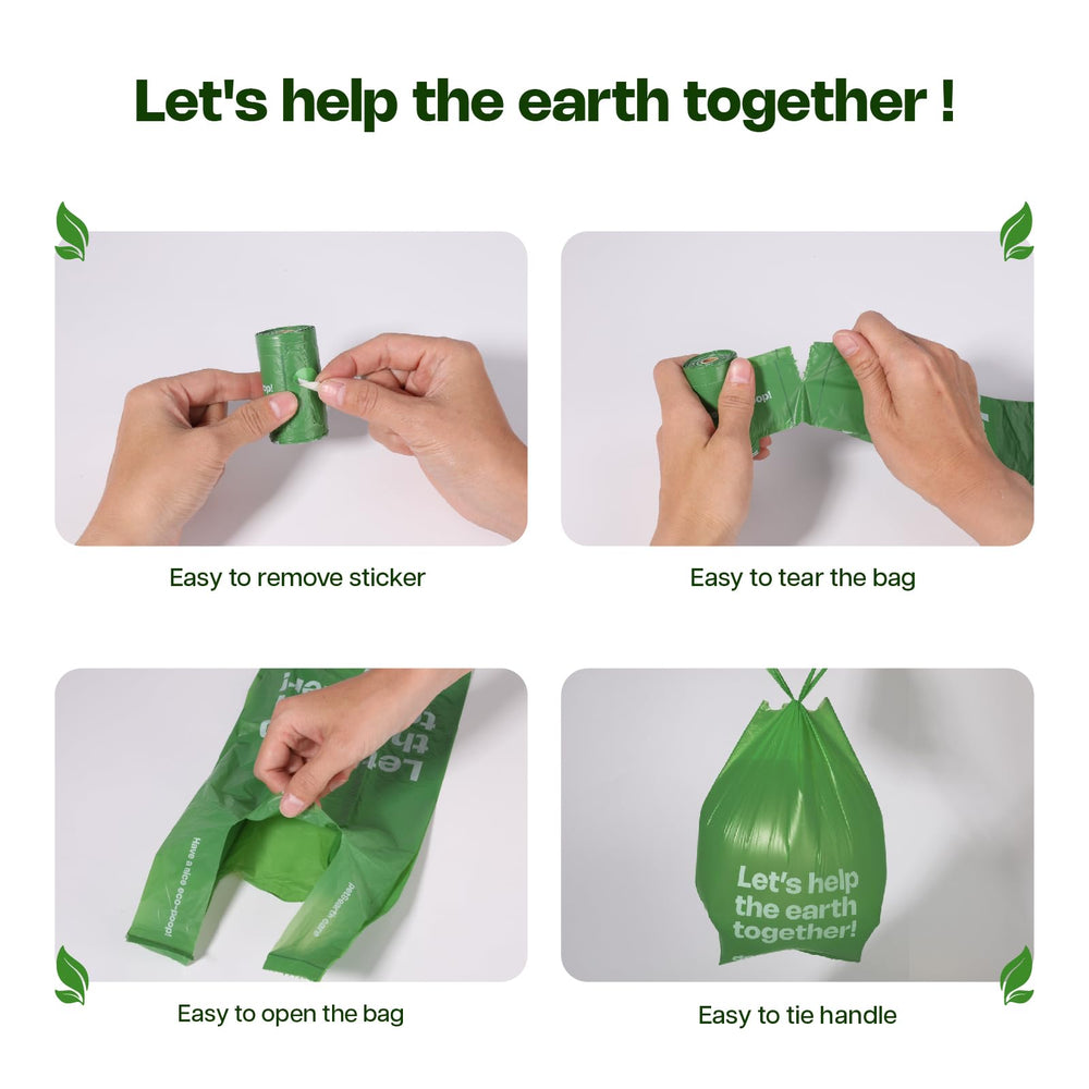 Deo Doo bags fit standard dispensers for quick, tidy use.