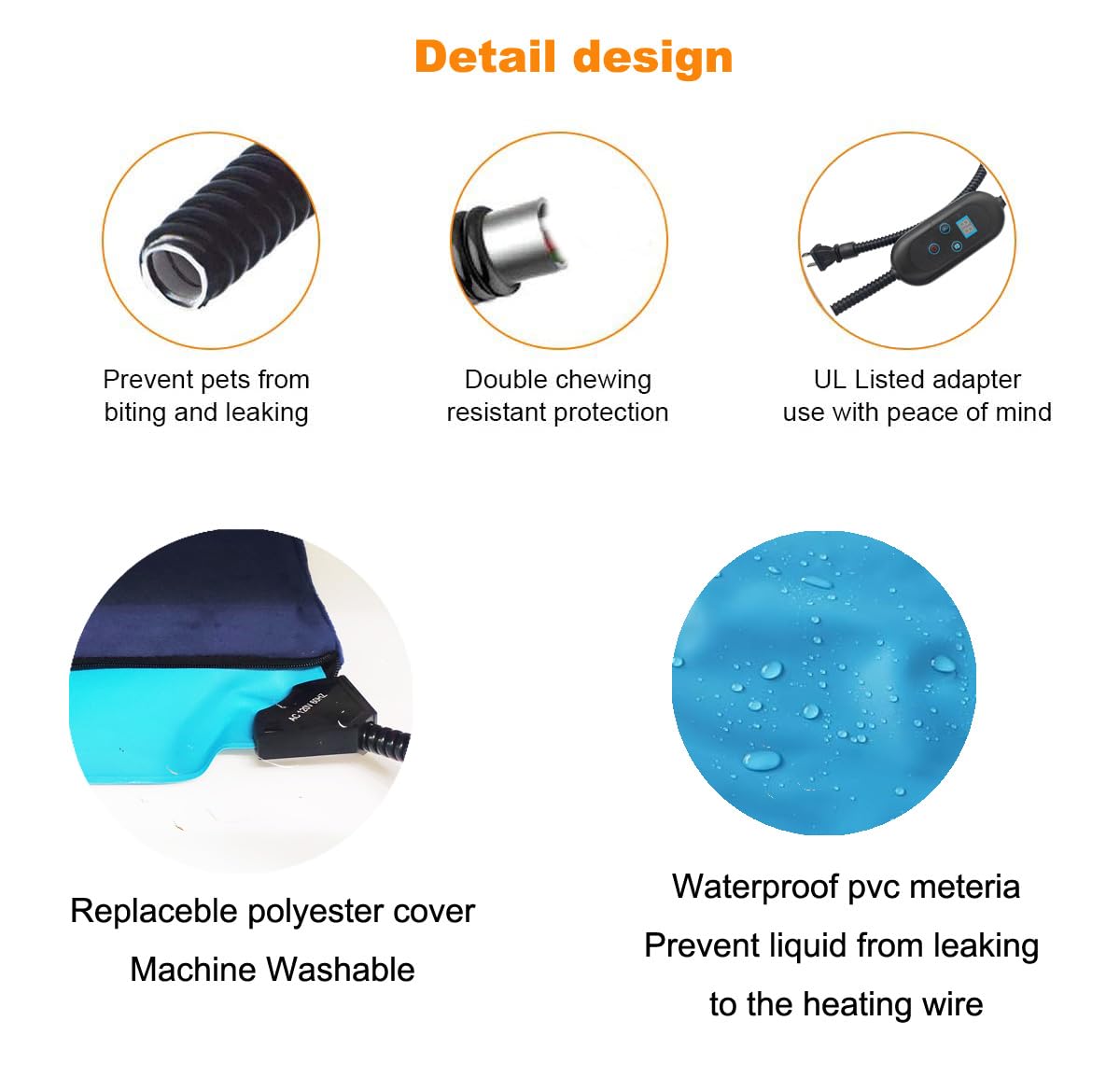 DEOMAN pet heating pad digital display enables quick, precise temperature control.