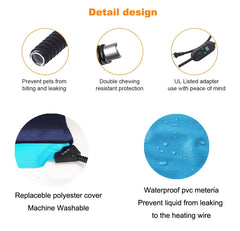 DEOMAN pet heating pad digital display enables quick, precise temperature control.