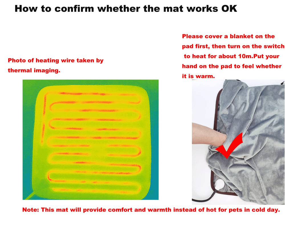DEOMAN pet heating pad is easy to wipe clean for quick maintenance.