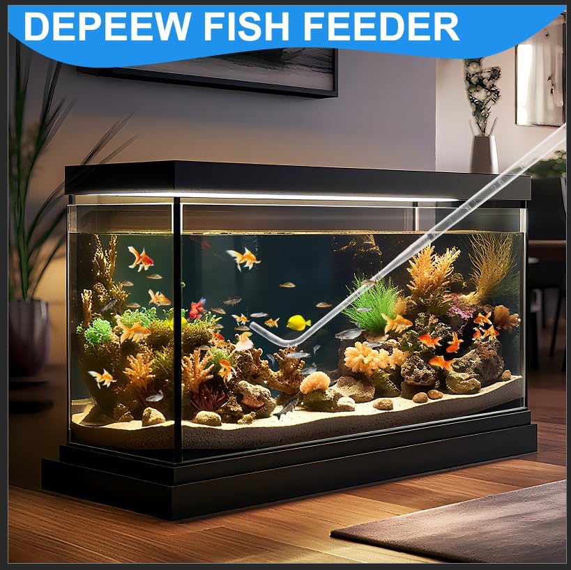 Depeew durable acrylic and rubber materials ensure long-lasting fish-safe performance.