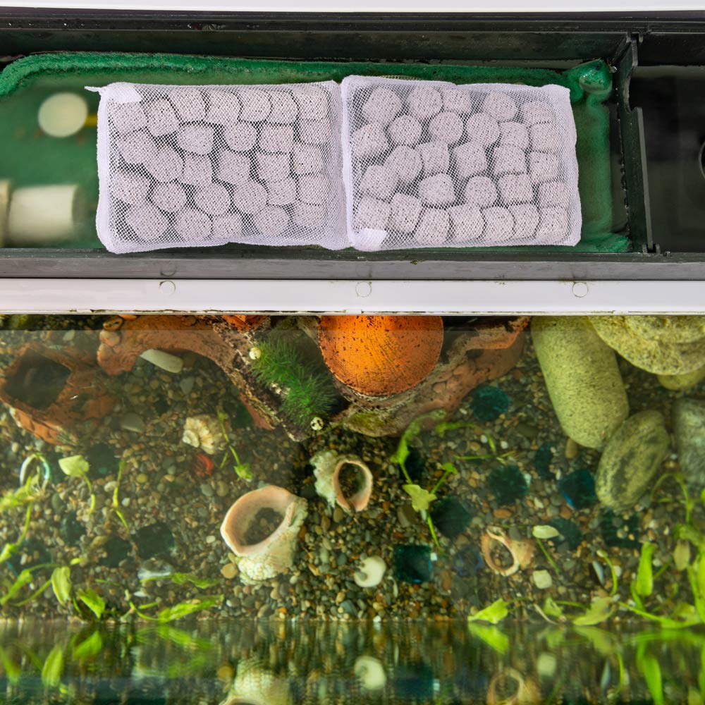 DEPEPE aquarium filter bags keep media organized for easy maintenance.