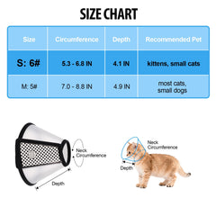 Depets adjustable cone soft-edge close-up emphasizes comfortable wear for pets