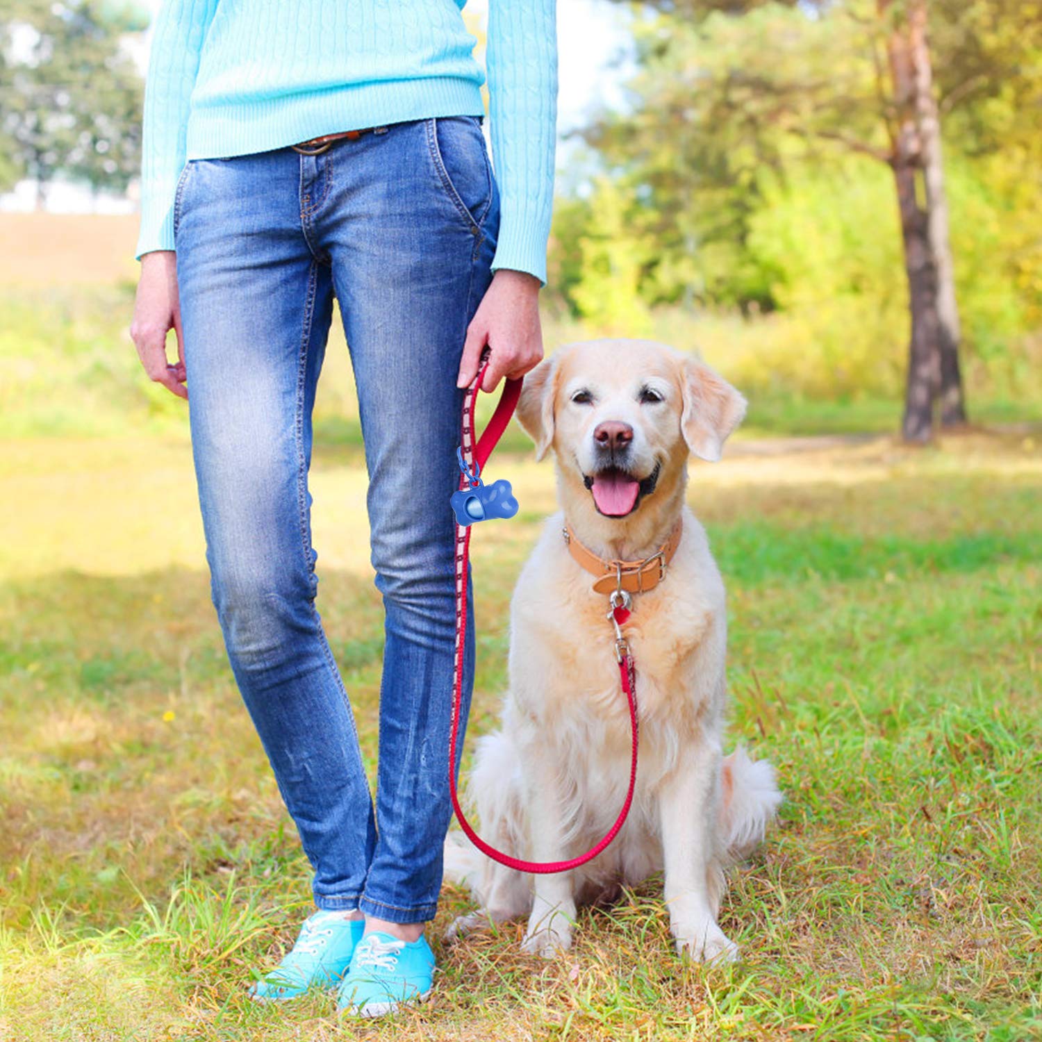 Depets blue poop bags ideal for everyday dog or cat cleanup.