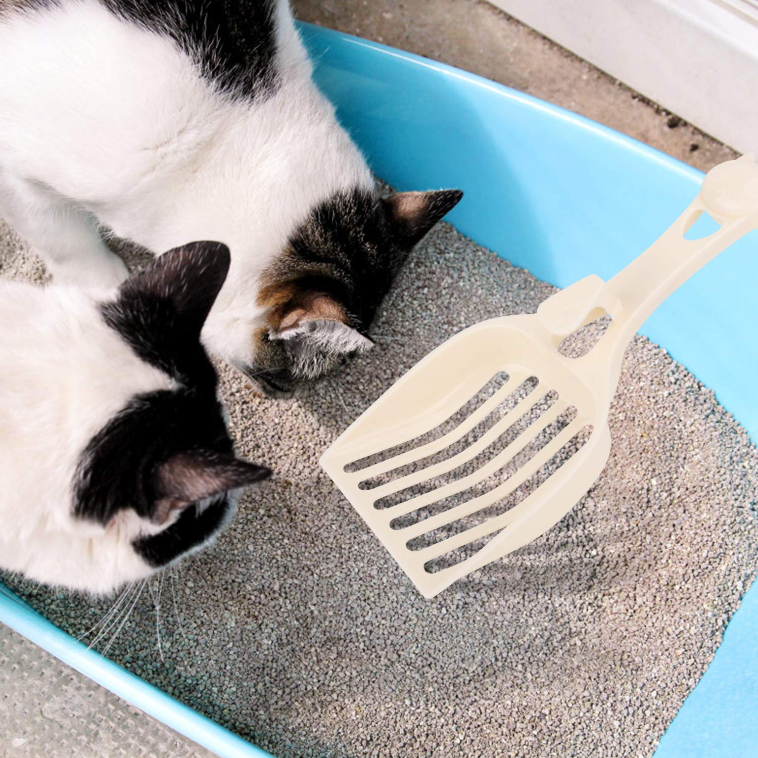 Depets cat litter scoop cat shaped handle adds cute appeal and grip