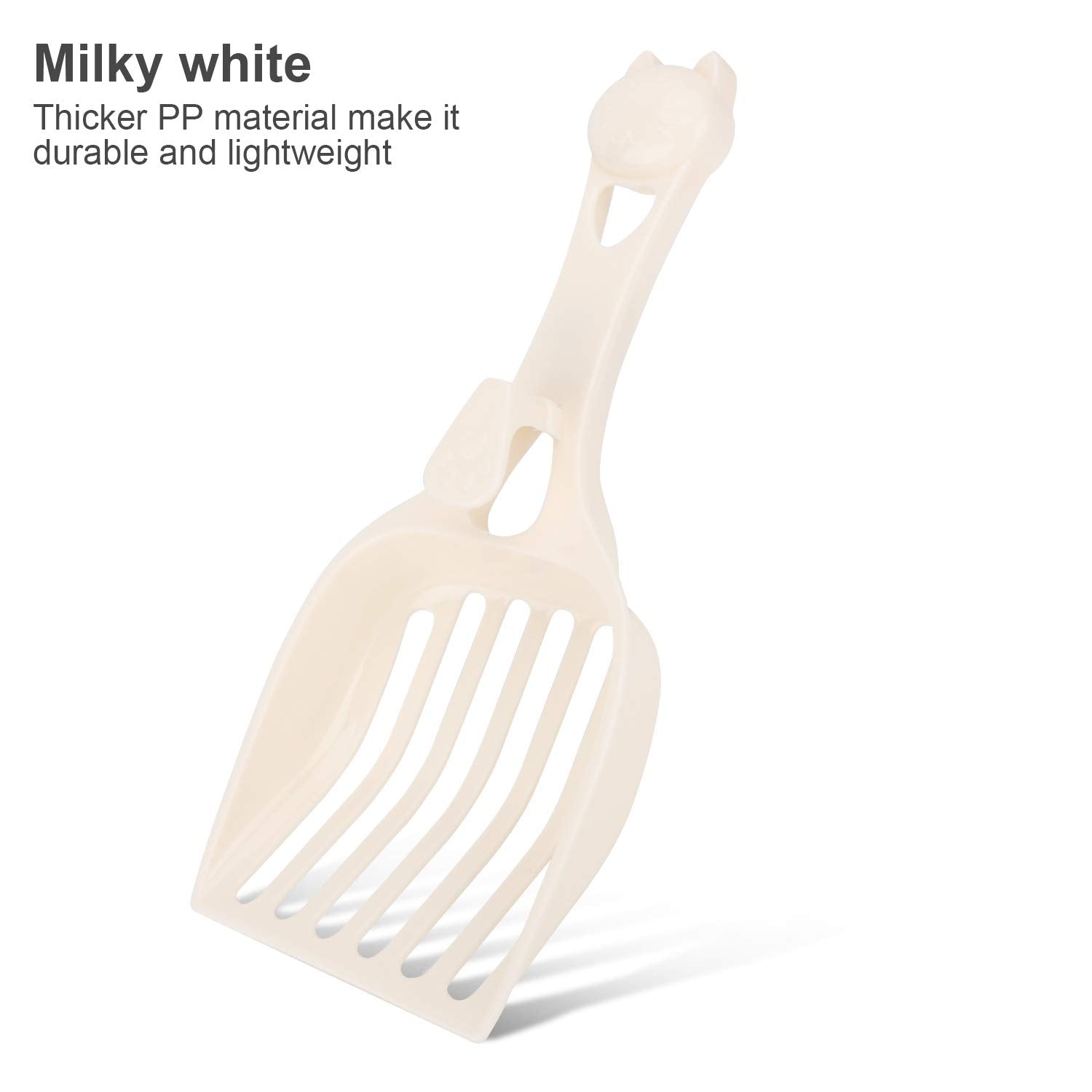 Depets cat litter scoop hang hole saves space when stored