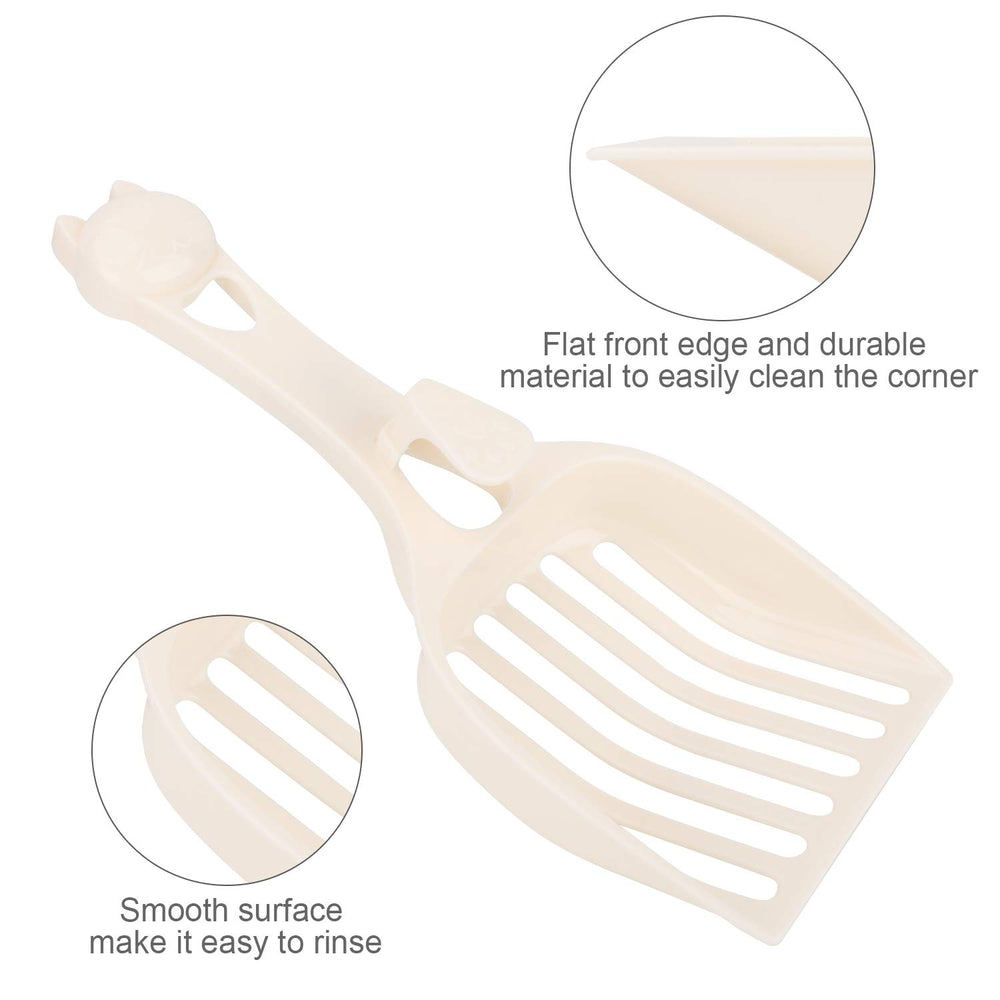 Depets cat litter scoop thickened plastic for long lasting durability during scooping