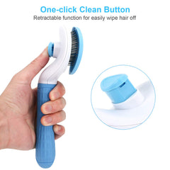 Depets grooming brush with round beads provides a soothing massage during brushing.