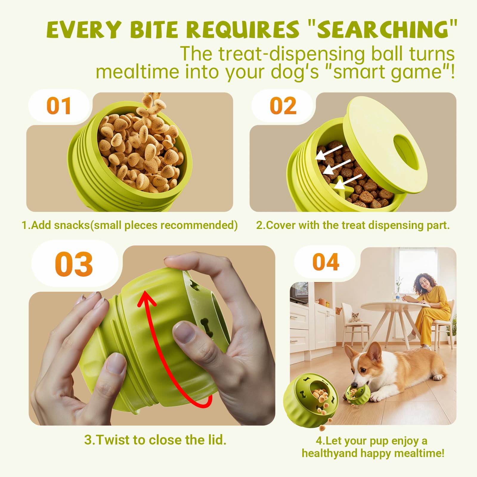 DEPURE Bite-Resistant Small/Medium Toy: sturdy nylon for durable chewing sessions.