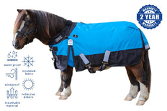 Derby Originals Nordic-Tough 1200D blanket quick-clip buckles for fast, secure closure.