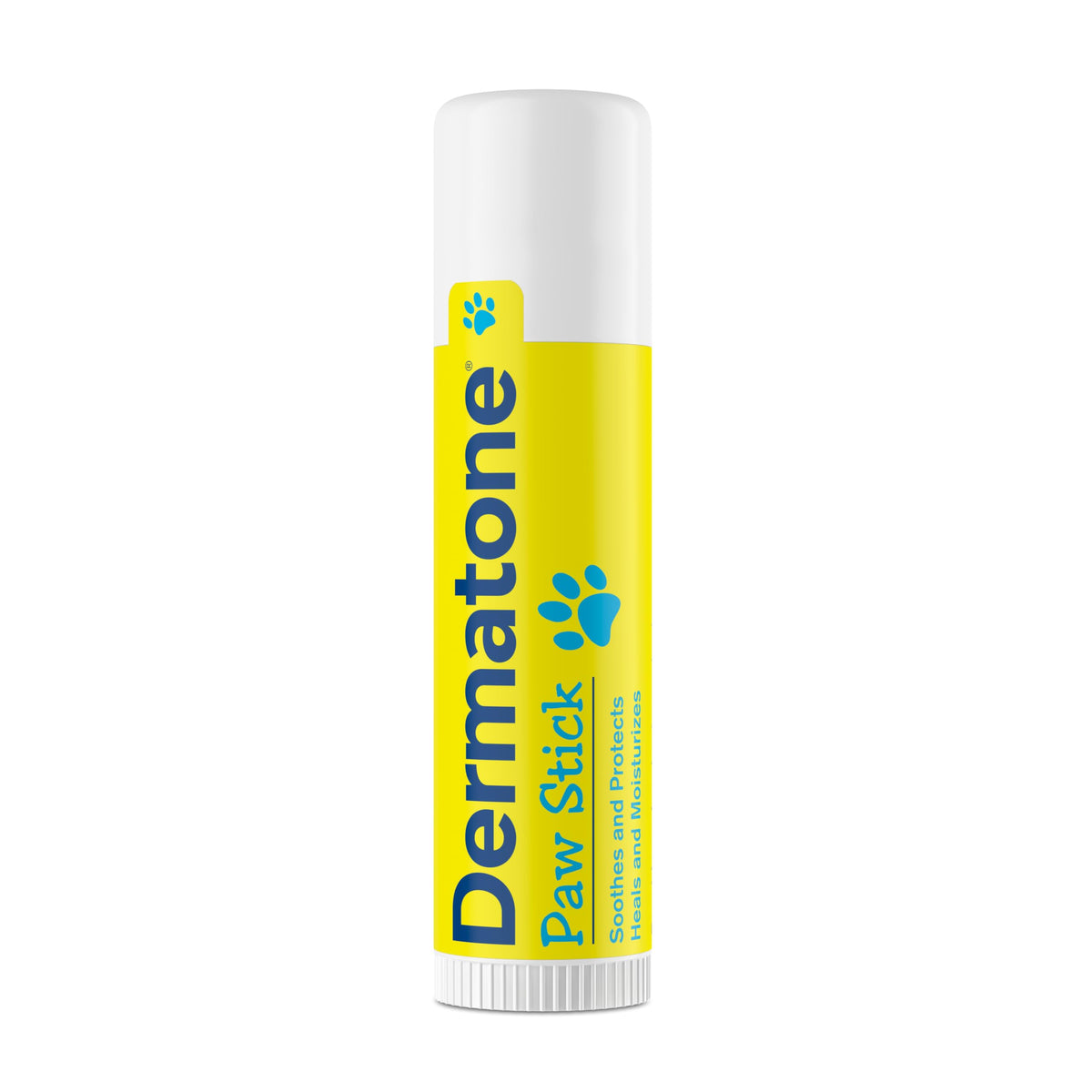 DERMATONE paw stick twist-application shows easy, mess-free application for rapid paw relief.