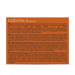 Dermoscent Essential 6 bottle with four 2.4 ml pipettes ready for at-home use and coat shine.