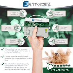 Dermoscent Pyospot all natural label emphasizes gentle, natural care approach