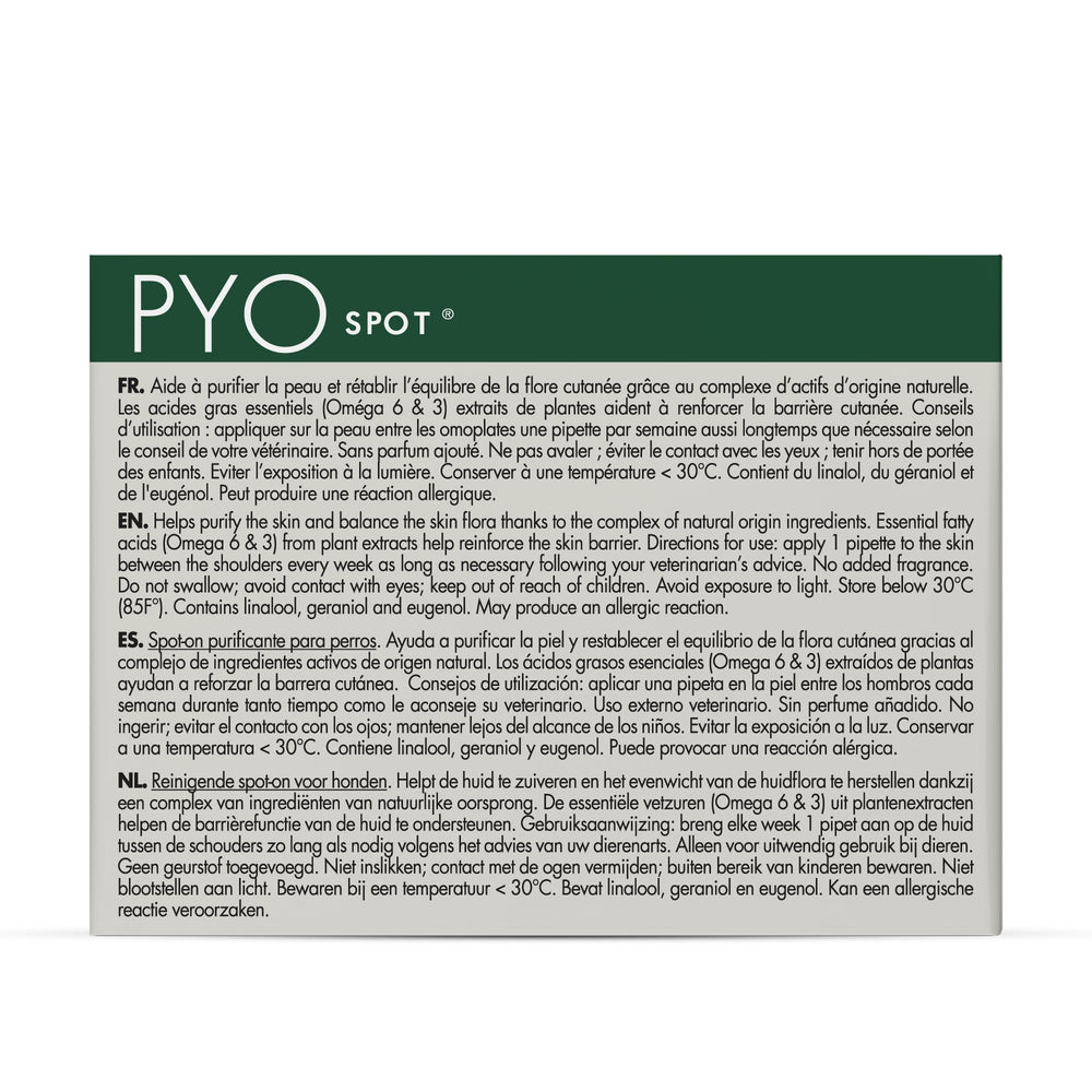 Dermoscent Pyospot application demo illustrates easy daily use with dogs