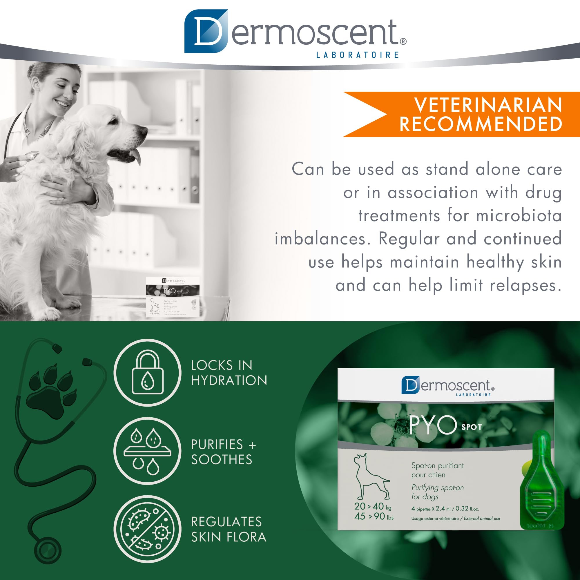 Dermoscent Pyospot daily routine setup suggests seamless integration