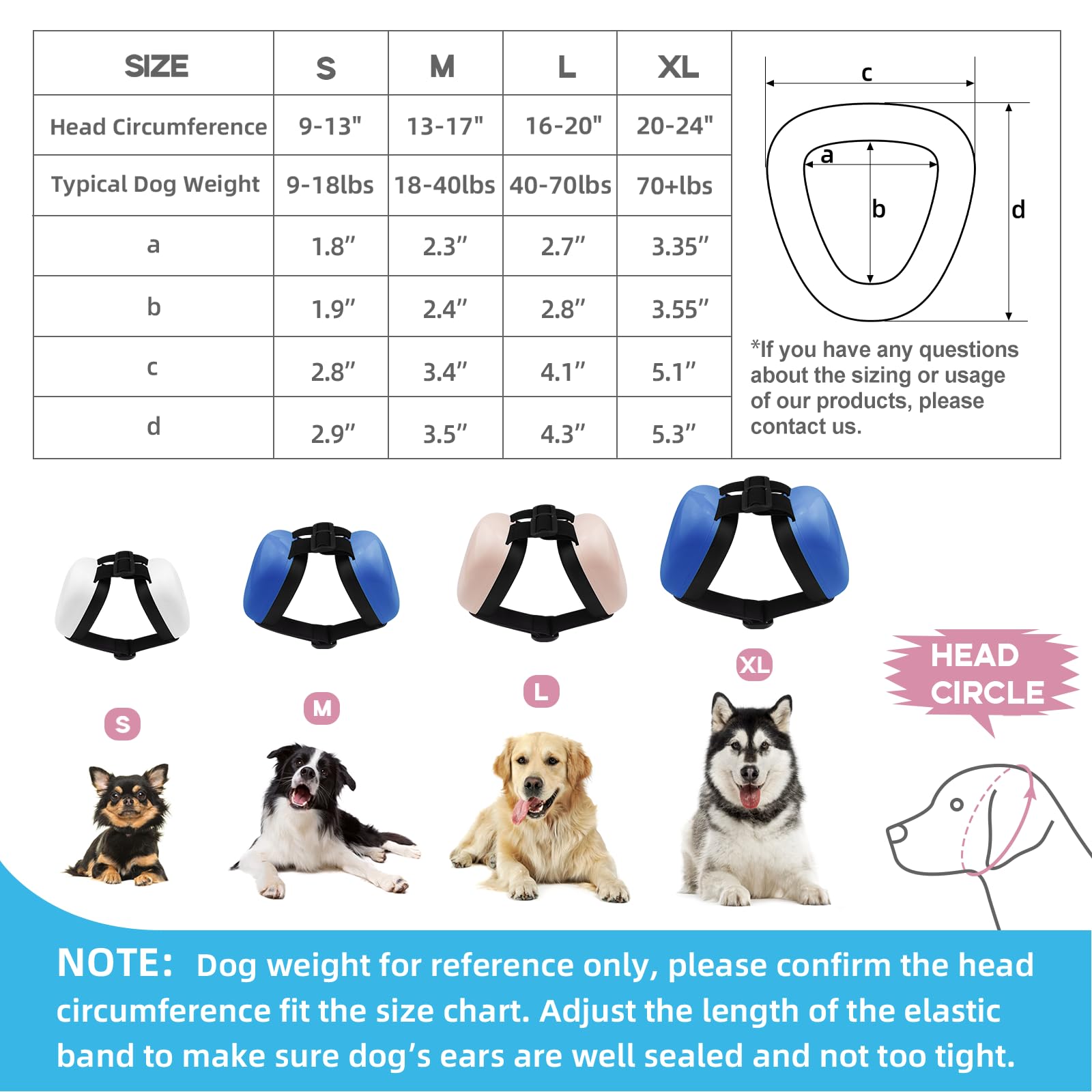 derYEP pink dog earmuffs compact packaging for quick setup